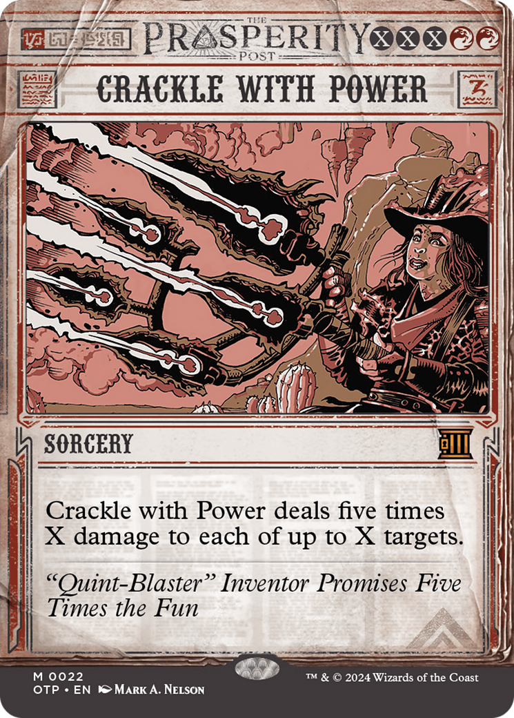Crackle with Power [Outlaws of Thunder Junction: Breaking News] [Foil]