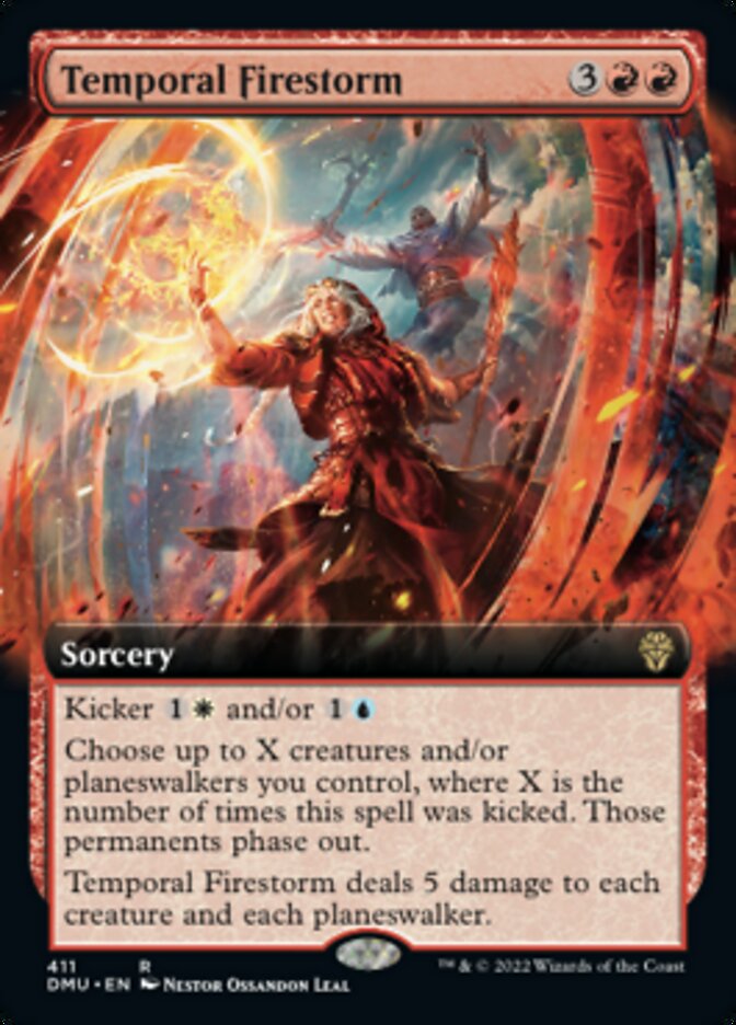 Temporal Firestorm (Extended Art) [Dominaria United] [Foil]