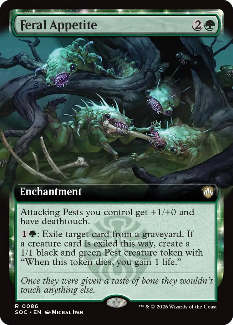 Feral Appetite (Extended Art) [Secrets of Strixhaven Commander] [Foil]