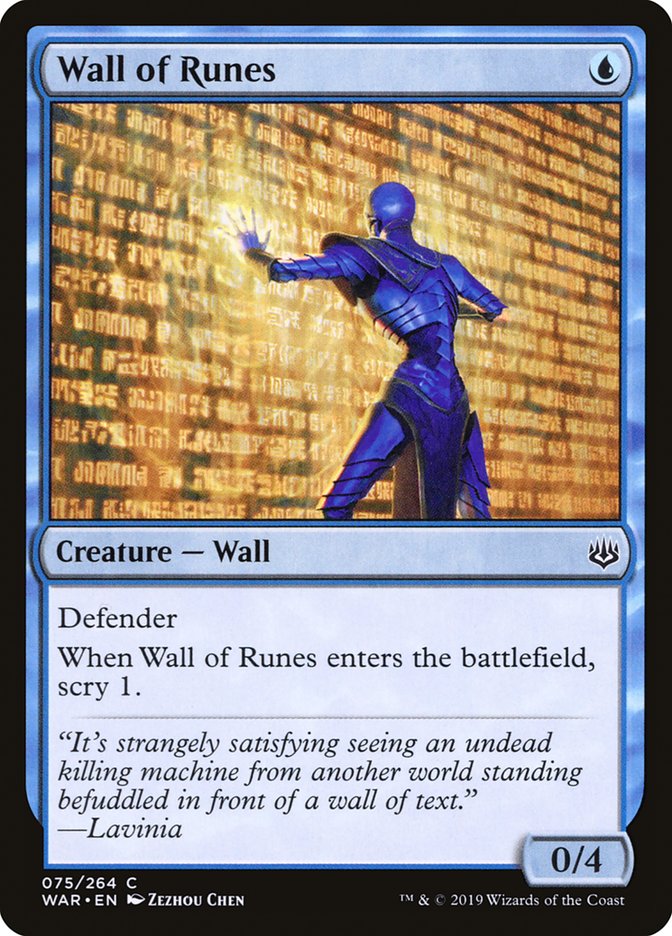 Wall of Runes [War of the Spark] [Foil]