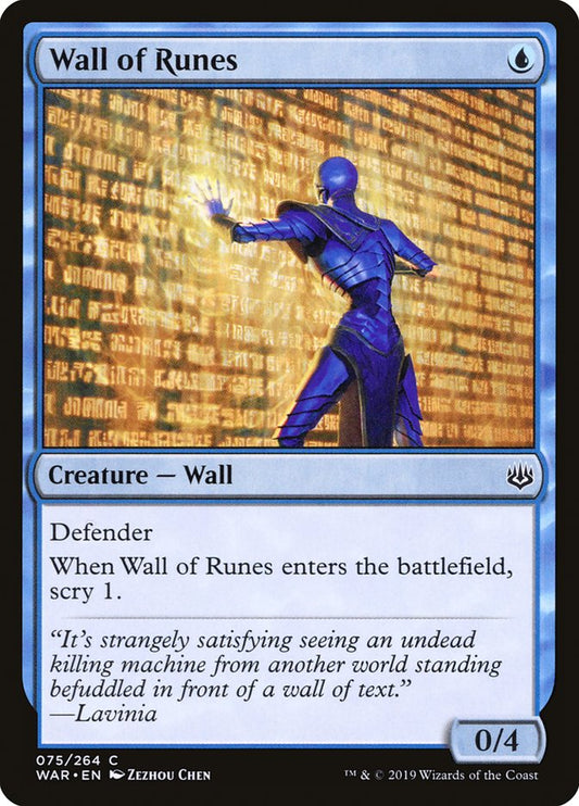 Wall of Runes [War of the Spark] [Foil]