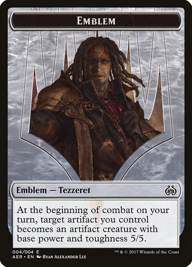 Tezzeret the Schemer Emblem [Aether Revolt Tokens] [Foil]