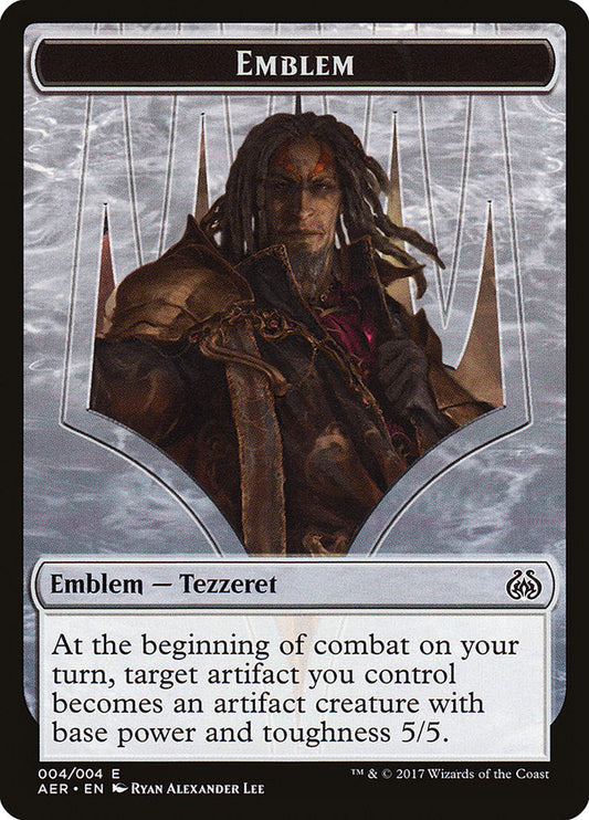 Tezzeret the Schemer Emblem [Aether Revolt Tokens] [Foil]