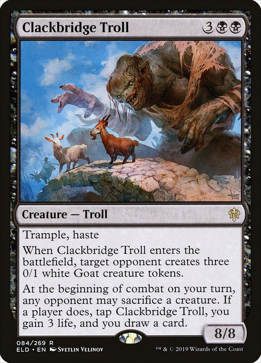 Clackbridge Troll [Throne of Eldraine] [Foil]