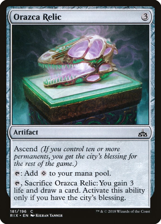 Orazca Relic [Rivals of Ixalan] [Foil]