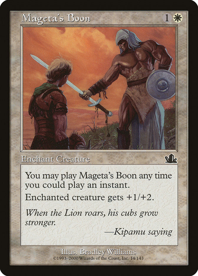 Mageta's Boon [Prophecy] [Foil]