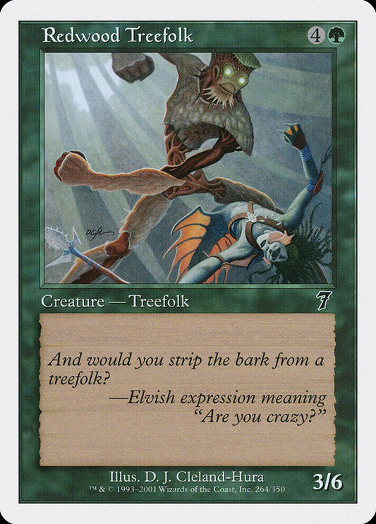 Redwood Treefolk [Seventh Edition] [Foil]