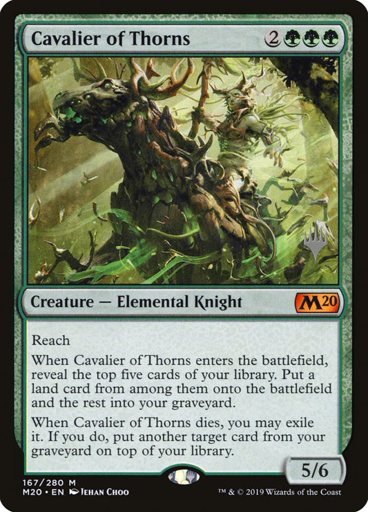 Cavalier of Thorns (Promo Pack) [Core Set 2020 Promos] [Foil]