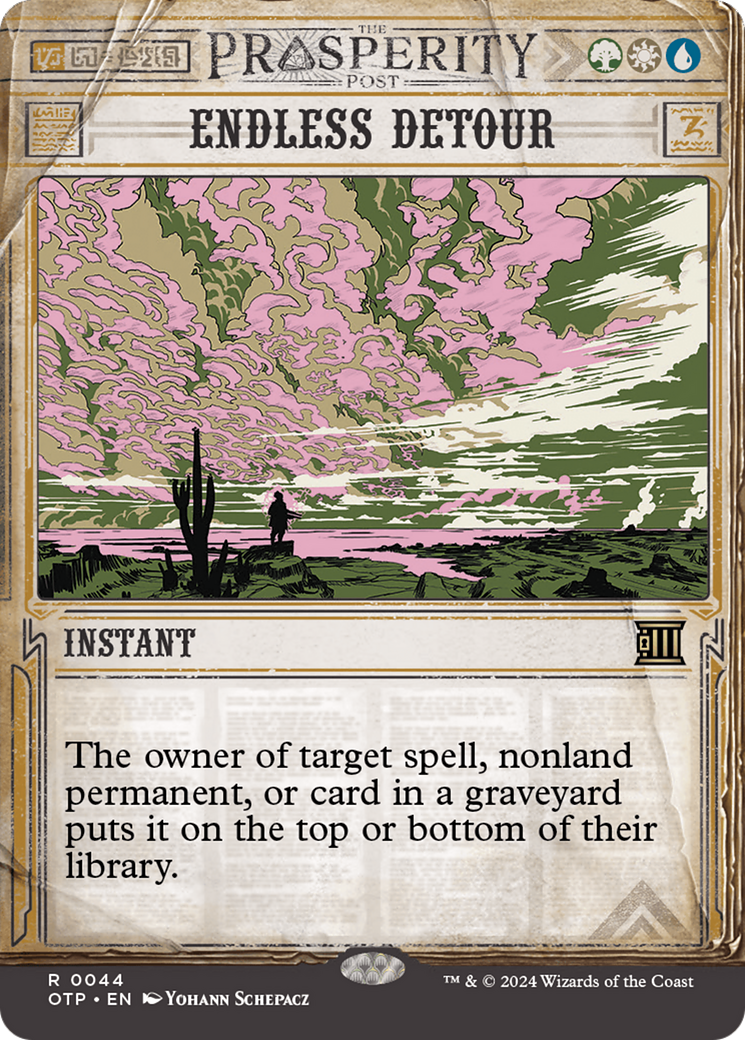 Endless Detour [Outlaws of Thunder Junction: Breaking News] [Foil]