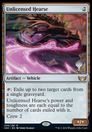 Unlicensed Hearse (Promo Pack) [Streets of New Capenna Promos] [Foil]