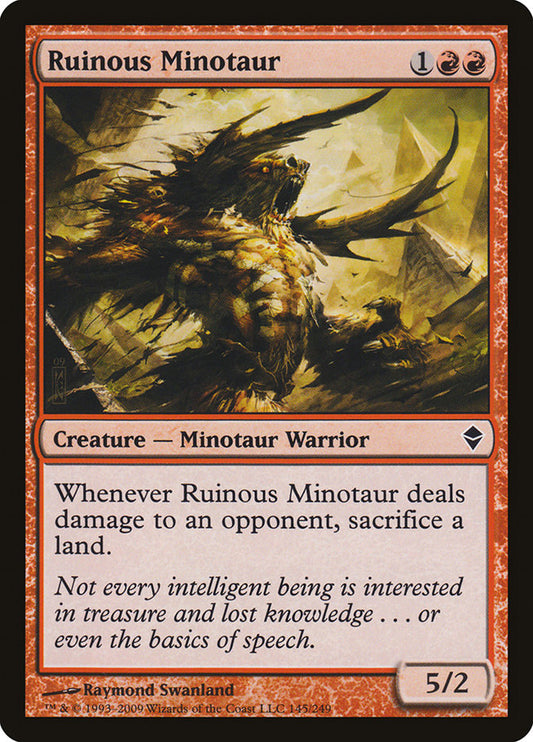 Ruinous Minotaur [Zendikar] [Foil]