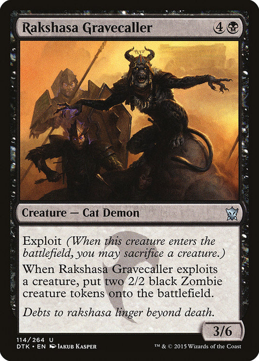 Rakshasa Gravecaller [Dragons of Tarkir] [Foil]