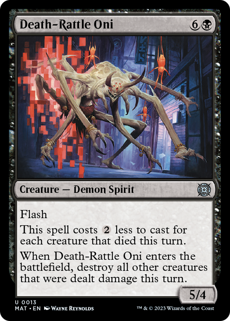 Death-Rattle Oni [March of the Machine: The Aftermath] [Foil]
