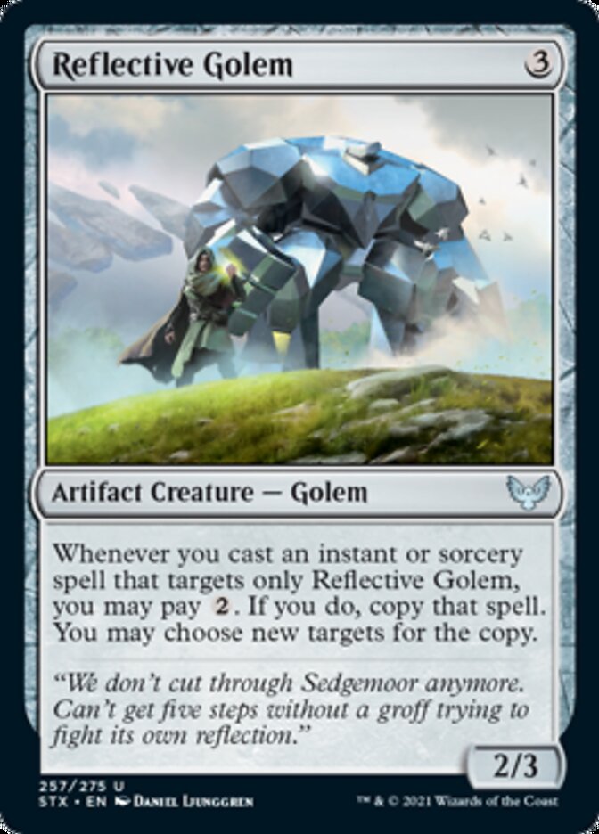 Reflective Golem [Strixhaven: School of Mages] [Foil]