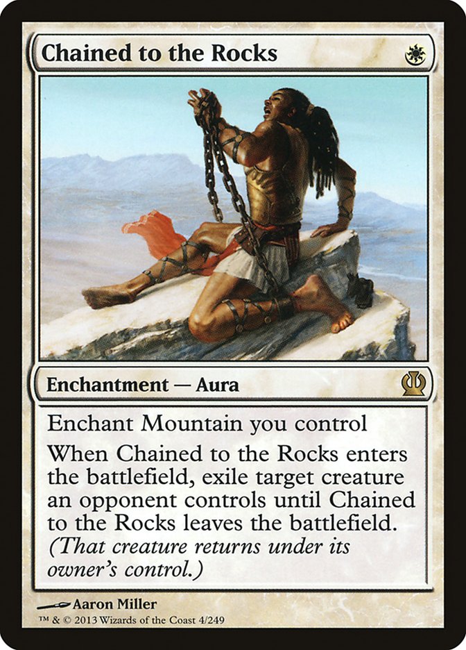 Chained to the Rocks [Theros] [Foil]