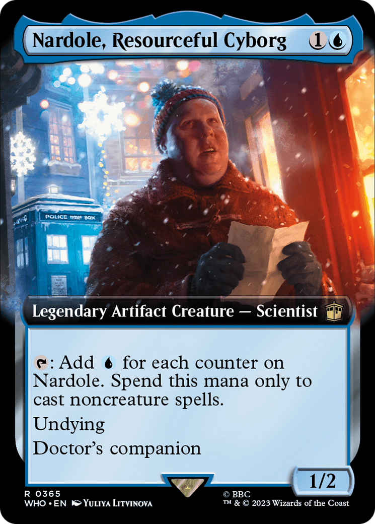 Nardole, Resourceful Cyborg (Extended Art) [Doctor Who] [Foil]
