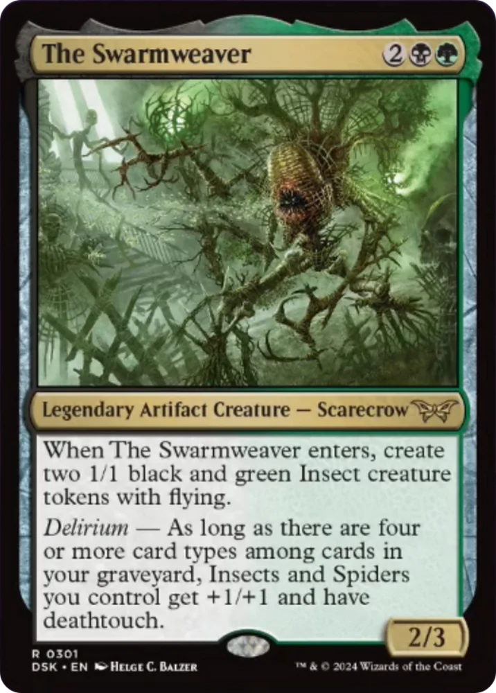 The Swarmweaver (0301) [Duskmourn: House of Horror] [Foil]