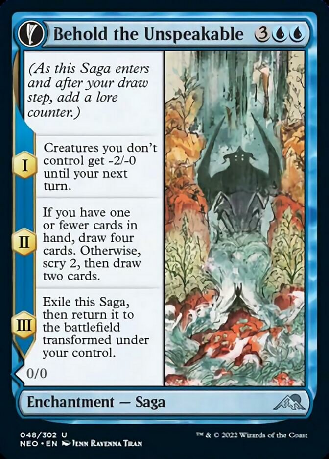 Behold the Unspeakable // Vision of the Unspeakable [Kamigawa: Neon Dynasty] [Foil]