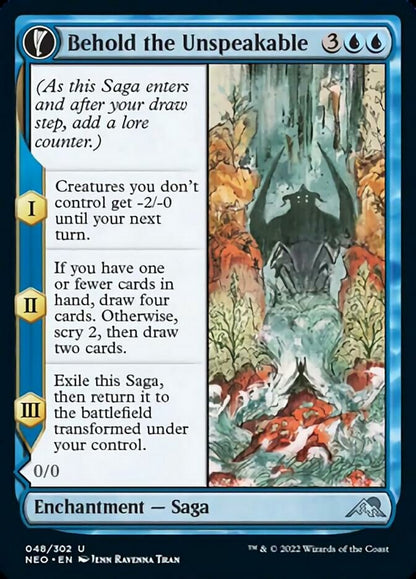 Behold the Unspeakable // Vision of the Unspeakable [Kamigawa: Neon Dynasty] [Foil]