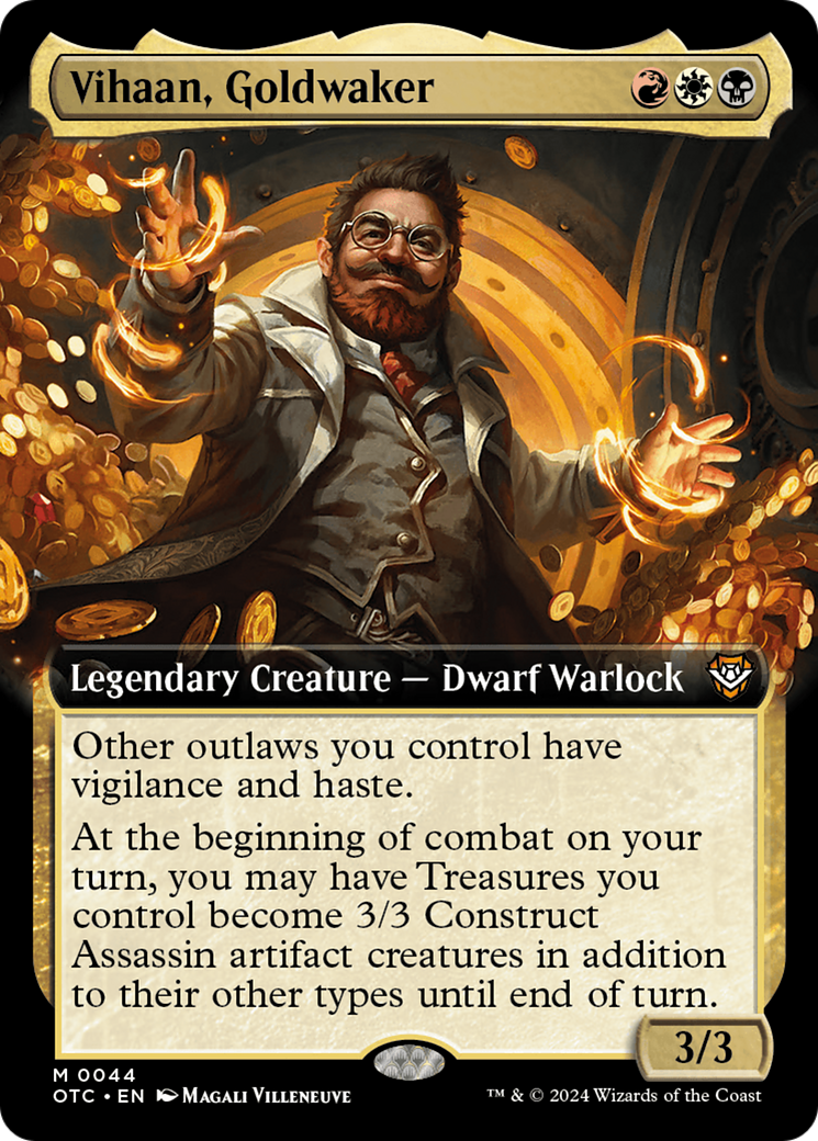 Vihaan, Goldwaker (Extended Art) [Outlaws of Thunder Junction Commander] [Foil]