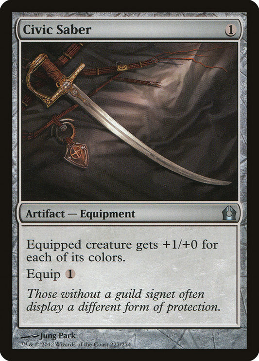 Civic Saber [Return to Ravnica] [Foil]