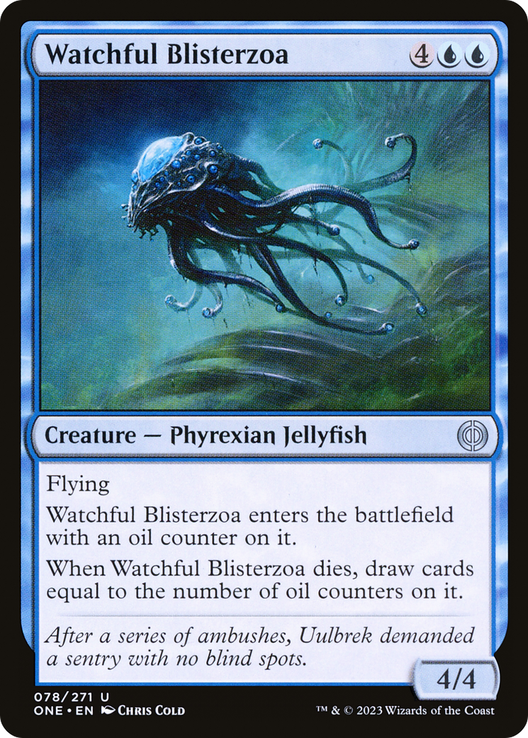 Watchful Blisterzoa [Phyrexia: All Will Be One] [Foil]
