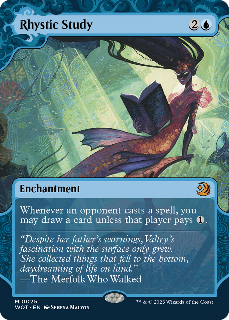 Rhystic Study [Wilds of Eldraine: Enchanting Tales] [Foil]