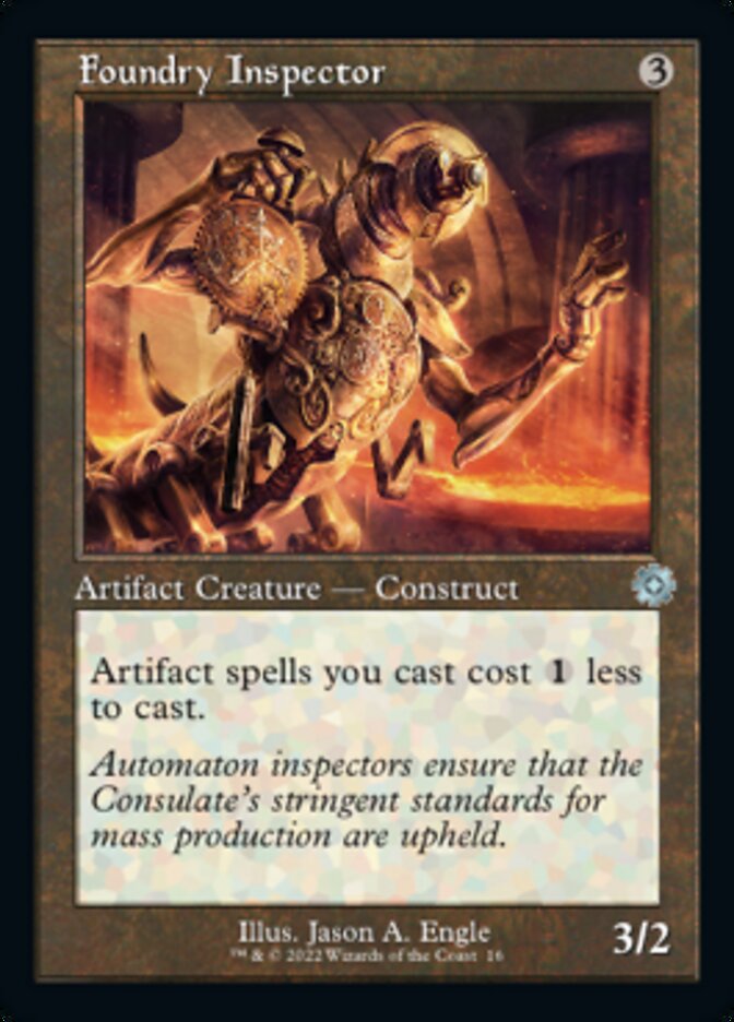 Foundry Inspector (Retro) [The Brothers' War Retro Artifacts] [Foil]