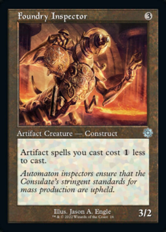 Foundry Inspector (Retro) [The Brothers' War Retro Artifacts] [Foil]