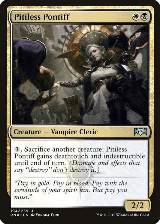 Pitiless Pontiff [Ravnica Allegiance] [Foil]