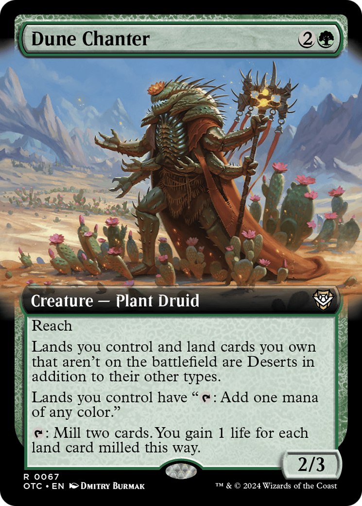 Dune Chanter (Extended Art) [Outlaws of Thunder Junction Commander] [Foil]