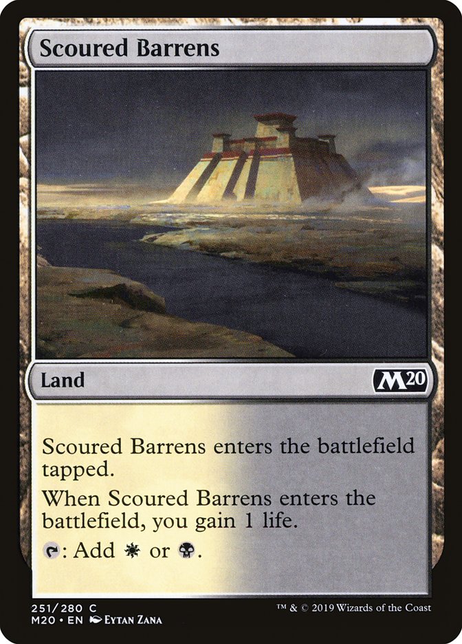 Scoured Barrens [Core Set 2020] [Foil]