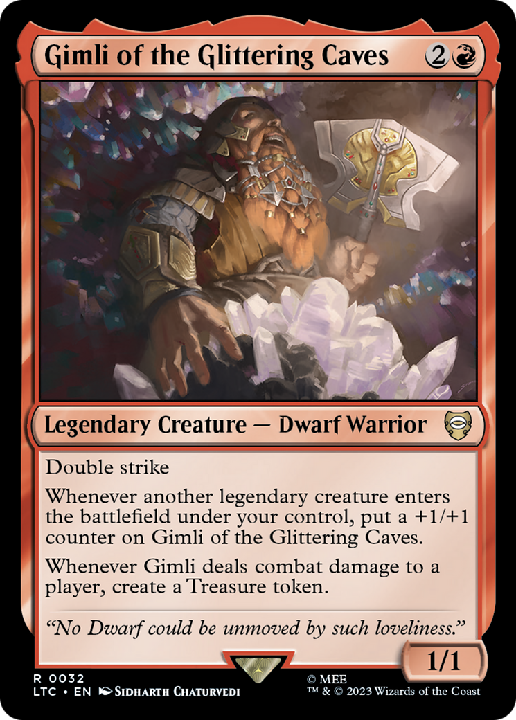 Gimli of the Glittering Caves [The Lord of the Rings: Tales of Middle-Earth Commander] [Foil]