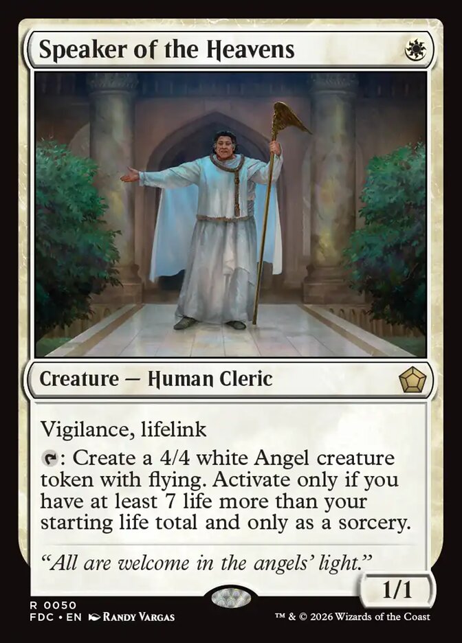 Speaker of the Heavens [Foundations Commander]