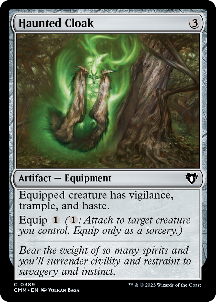 Haunted Cloak [Commander Masters] [Foil]