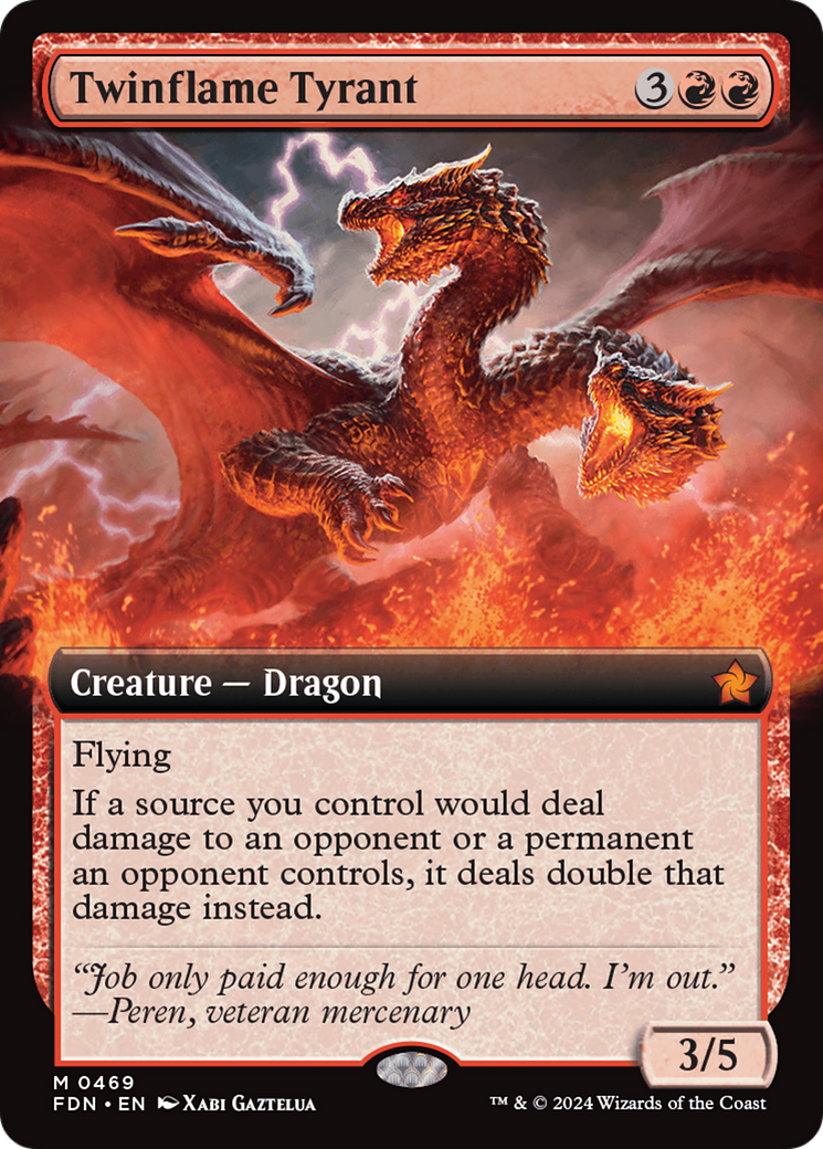 Twinflame Tyrant (Extended Art) [Foundations] [Foil]