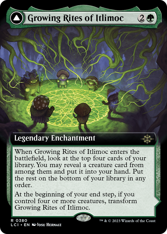 Growing Rites of Itlimoc // Itlimoc, Cradle of the Sun (Extended Art) [The Lost Caverns of Ixalan] [Foil]