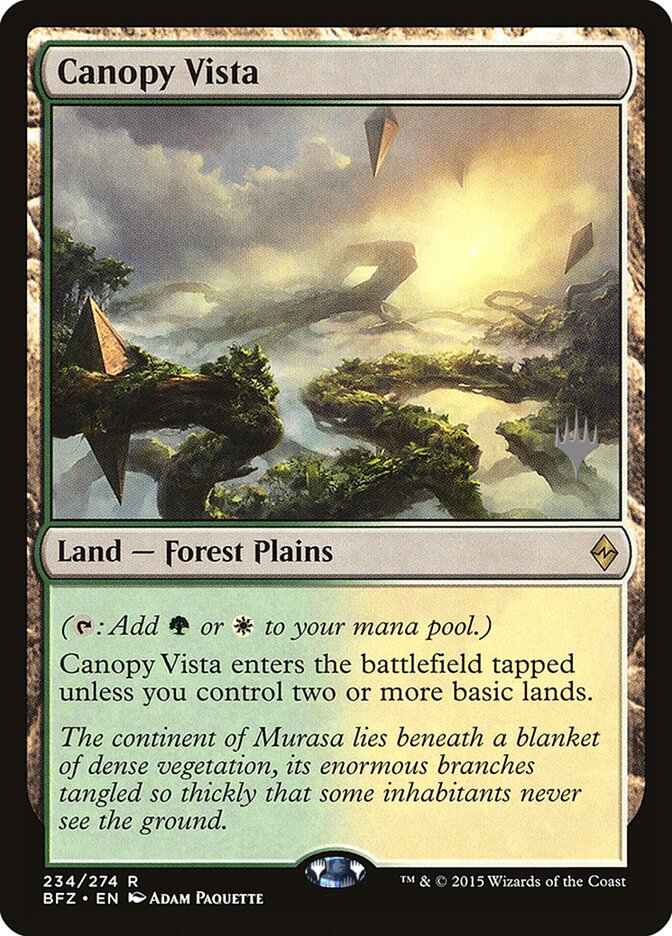 Canopy Vista [Battle for Zendikar Promos] [Foil]