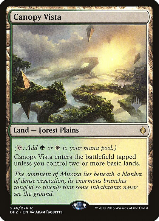 Canopy Vista [Battle for Zendikar Promos] [Foil]