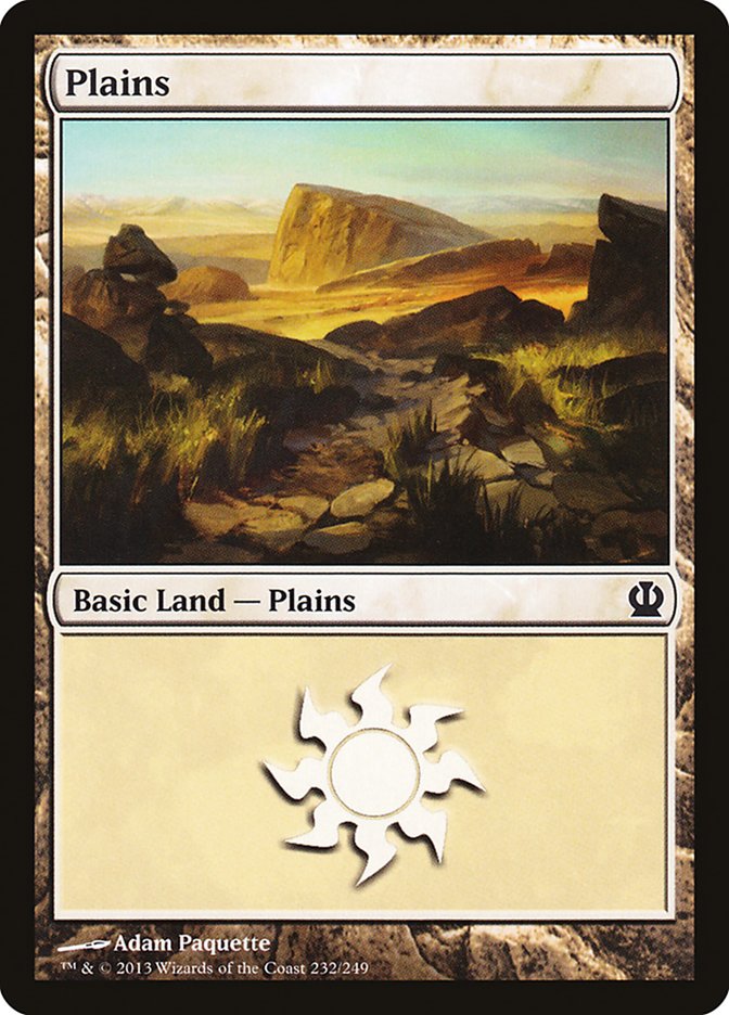 Plains (232) [Theros] [Foil]