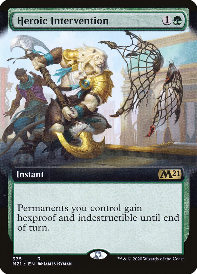 Heroic Intervention (Extended Art) [Core Set 2021] [Foil]