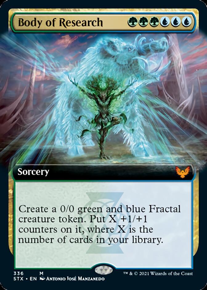 Body of Research (Extended Art) [Strixhaven: School of Mages] [Foil]
