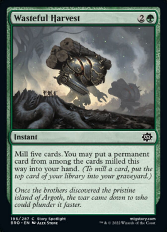 Wasteful Harvest [The Brothers' War] [Foil]