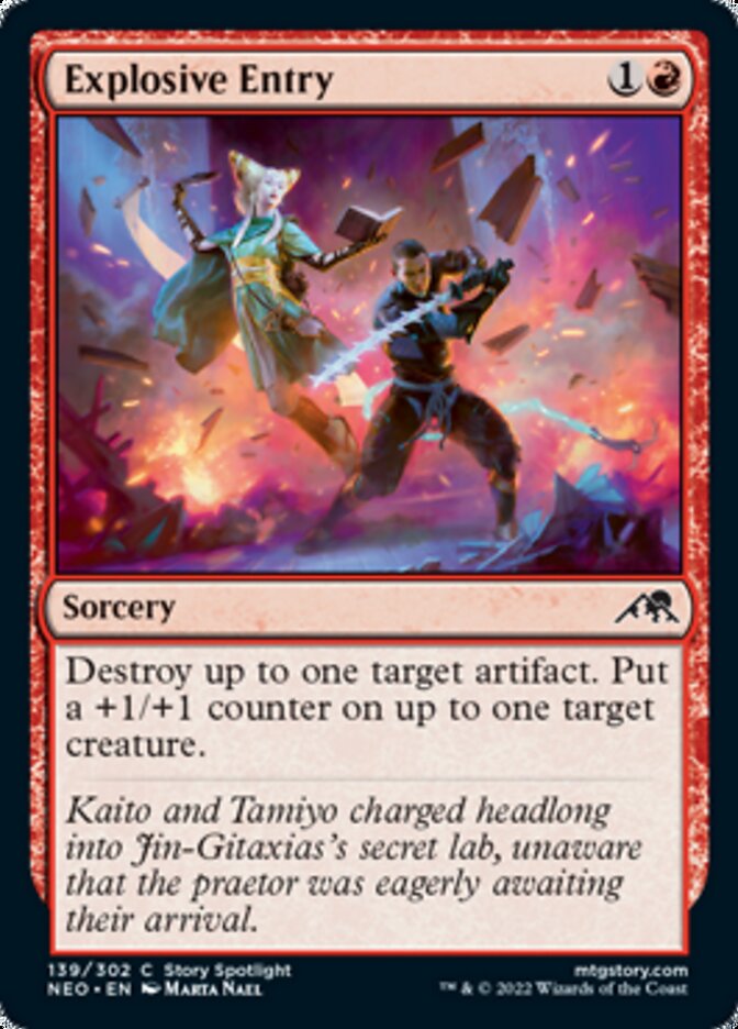 Explosive Entry [Kamigawa: Neon Dynasty] [Foil]