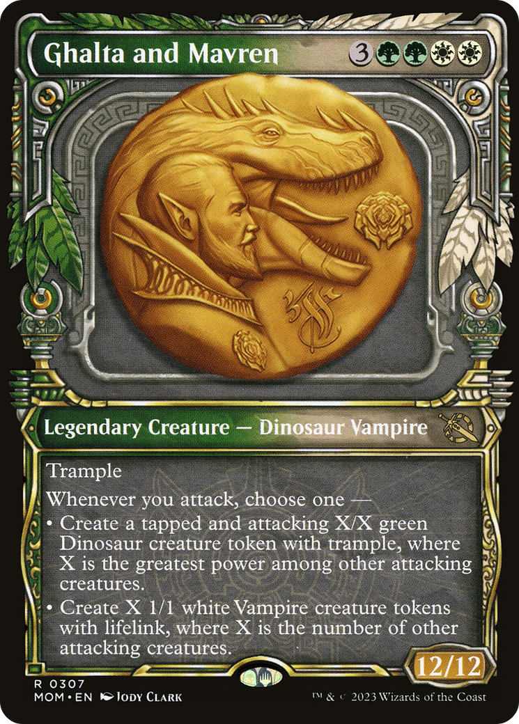 Ghalta and Mavren (Showcase Planar Booster Fun) [March of the Machine] [Foil]