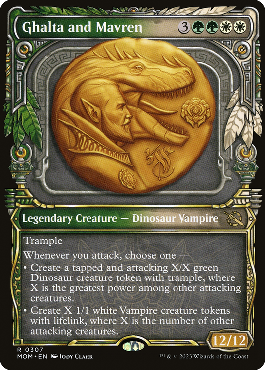 Ghalta and Mavren (Showcase Planar Booster Fun) [March of the Machine] [Foil]