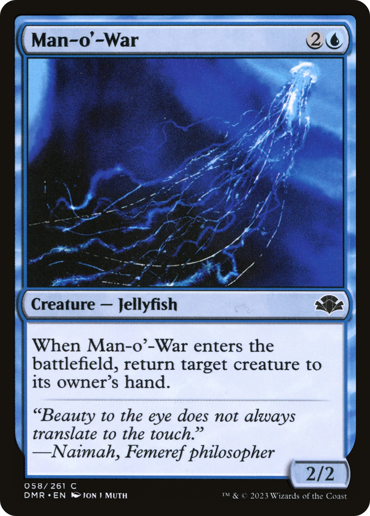 Man-o'-War [Dominaria Remastered] [Foil]