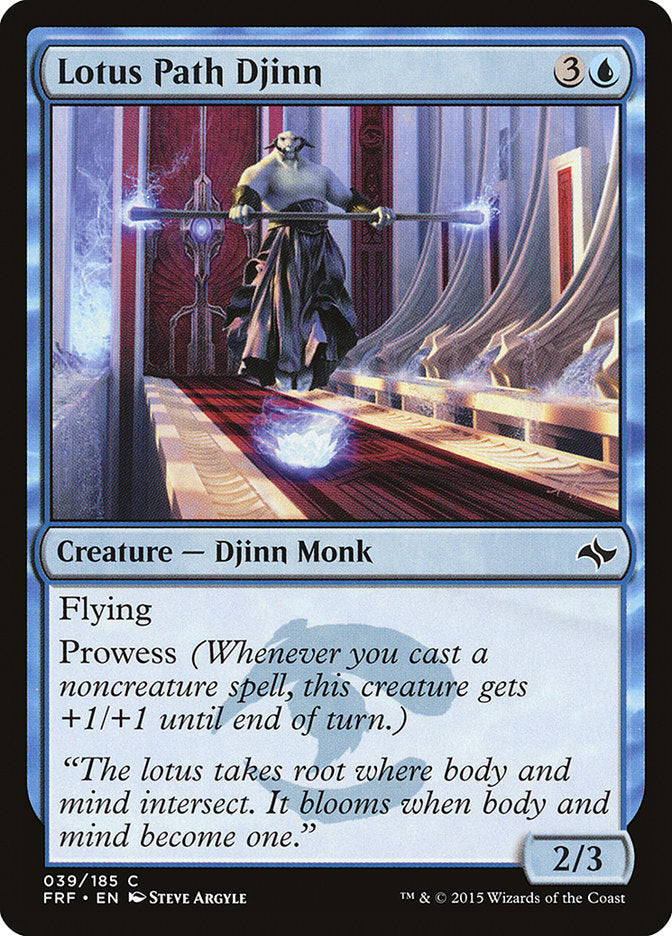 Lotus Path Djinn [Fate Reforged] [Foil]