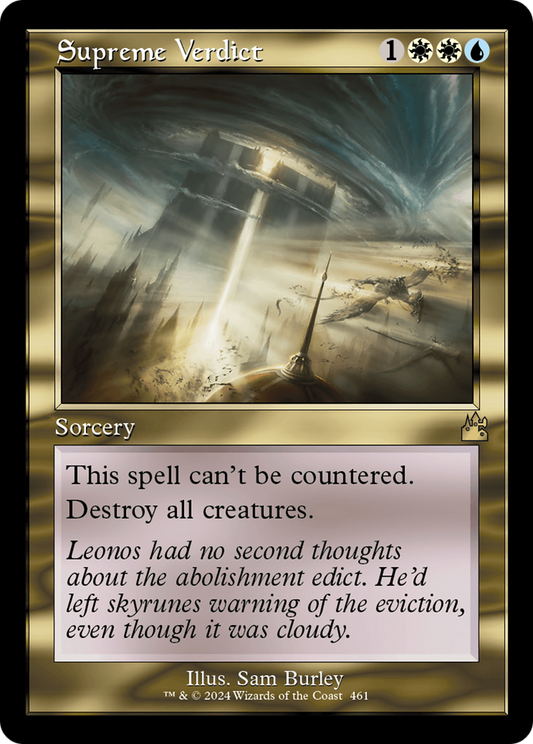 Supreme Verdict (Retro Frame) [Ravnica Remastered] [Foil]