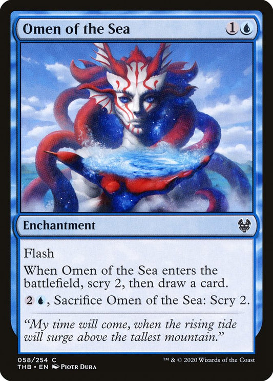 Omen of the Sea [Theros Beyond Death] [Foil]
